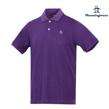 【MUNSINGWEAR 企鵝】男款深紫色POLO衫日本製 JAPAN QUAULITY認證 品牌經典款 MGR21600