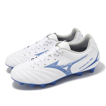 Mizuno 足球鞋 Monarcida Neo III Select 寬楦 男鞋 白 藍 草皮 美津濃 P1GA2425-25