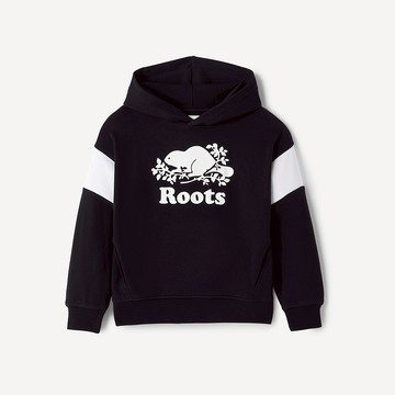 Roots 大童-COOPER COLOUR BLOCK 連帽上衣 (黑)