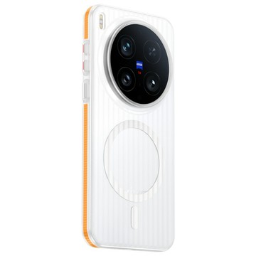 防摔殼 抗指紋 冰霧磨砂 瓦楞  無線充電適用Vivo X300 X200 Pro 手機殼 MagSafe磁吸