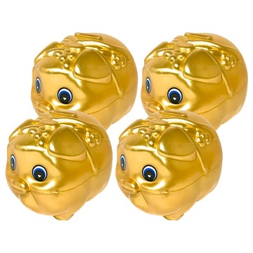 百貨King 存錢筒 13 x 10 x 10cm 3歲以上  4號金豬  4個