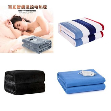 110V電熱毯 新款家用保暖床墊 加厚單雙人床墊子 床墊毛毯 智能溫控毯子 無紡拉絲絨墊子 宿色墊子【非醫療器材】