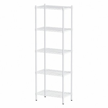 【dayneeds】輕型 60x35x180公分 五層烤漆波浪架 兩色可選白色