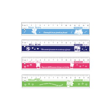 Pencom尚禹 15公分 粉彩尺 (RL-080C)*不挑色