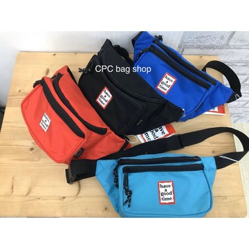 （現貨-免運）韓國代購正品 have a good time 尼龍腰包 潮流胸包