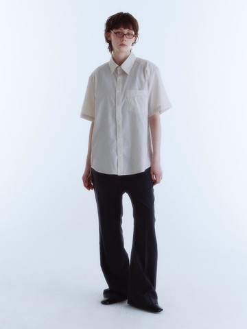 Viela Stripe Cotton Shirt [Buttery Yellow Cream]