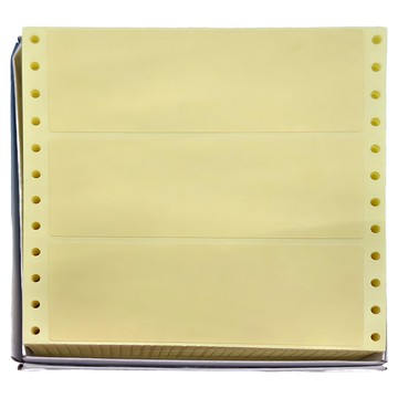 華麗牌 電腦列印標籤 WL-5014Y 單排 黃色  48 x 130mm  450張  1盒