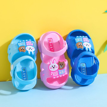 寶寶涼鞋男童夏季1-3歲軟底防滑嬰兒學步鞋女童家居包頭小童2涼鞋