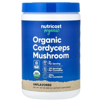 Nutricost, 有機蟲草，原味，8.9 盎司（250 克）