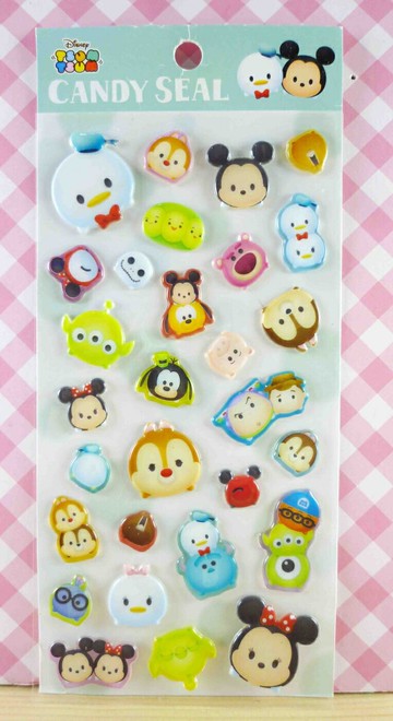 【震撼精品百貨】迪士尼Q版 tsum tsum 立體貼紙-綜合人物 震撼日式精品百貨