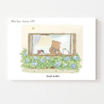 Postcard Poster 07 雨後早晨的咖啡時光 I 2022 系列