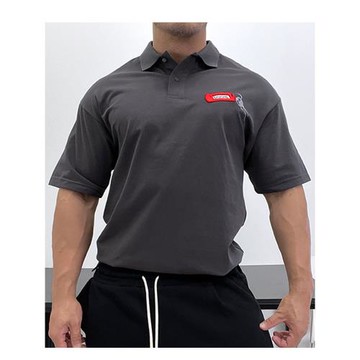 刺繡工藝!純棉短袖polo衫全棉直筒修身翻領免燙白領休閑