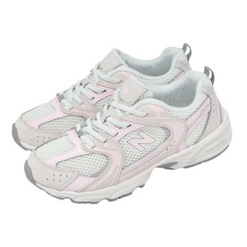 New Balance 中童鞋 530 寬楦 白 粉 休閒鞋 小朋友 NB 復古 運動鞋 P5304AU-W