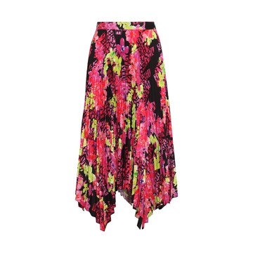 Versace - Black, Pink And Green Skirt