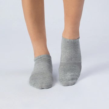 ［L號］細格配色休閒襪-船型