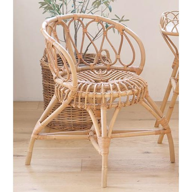 吉ラタン アンティーク調 レトロ 民芸和家具風 和風 大正浪漫 籐 椅子 