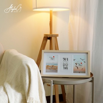 STYLE_G時代家居歐風3入相框組-淺木色