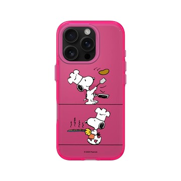 iPhone 16 Pro Clear 粉漾桃 - 史努比 Snoopy - 小小廚師