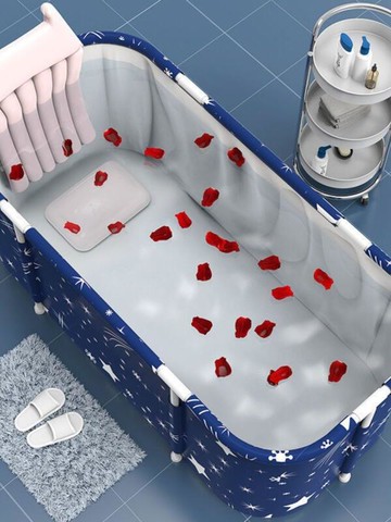 【好康免運】泡澡桶 洗澡桶 浴桶 浴缸坐浴盆 摺疊加熱 沐浴全身 家用泡澡神器