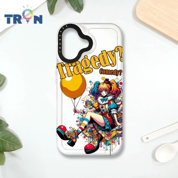 TRON IPHONE 16 普普風小丑系列 MAGSAFE 磁吸 防摔 太空殼 透白 手機殼
