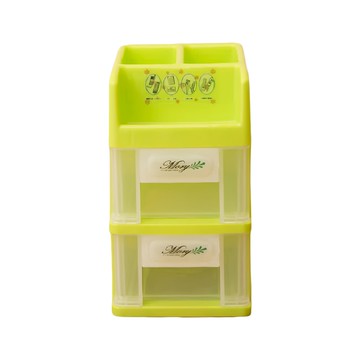 MORY 茂盛 晶點收納盒 綠色 2個  2