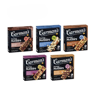 【蝦皮直營】Carman's 蛋白棒 5條/盒 口味任選 大豆 蛋白 高蛋白 營養棒 蛋白質 零食 現貨 原廠供貨