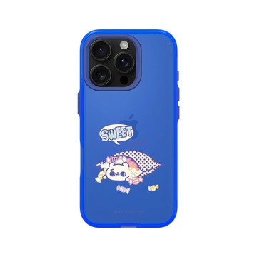 iPhone 16 Pro Clear 激光藍 - 爽爽貓 Song Song Meow by SECOND - 甜甜的