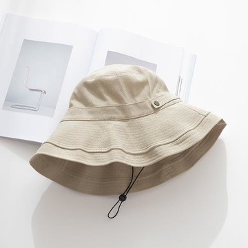 漁夫帽女夏韓版百搭薄款遮臉防曬防紫外線可折疊情侶大帽檐遮陽帽