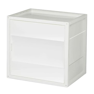 livinbox 悠活 KD-2936A 置物箱 可堆疊收納 附層板  雪白  1個
