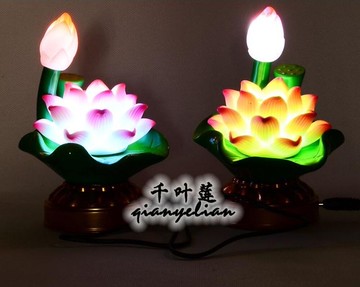 供佛燈 LED祈愿蓮花燈佛前供燈佛教用品佛具 瑪麗蘇