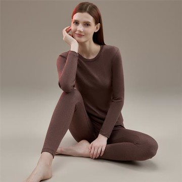 頂呱呱女士保暖內衣套裝舒絨磨毛冬季加厚德絨男士秋衣秋褲頂瓜瓜