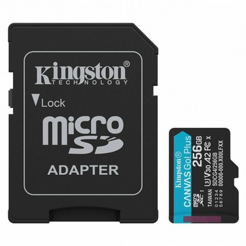 Kingston 金士頓 Canvas Go! Plus microSD 記憶卡 A2 U3 V30 附轉卡 SDCG4/128GB  1個  128GB