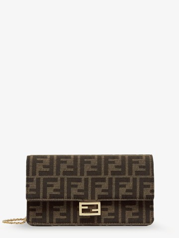 Baguette Wallet on Chain FF jacquard fabric shoulder bag - FENDI - gender_Woman