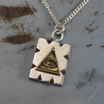 吊墜項鍊騎自行車的人