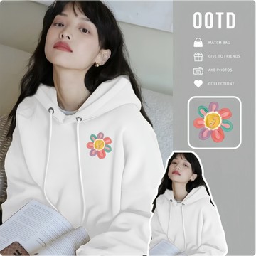 秋冬基礎款  寬鬆版連帽T女  Oversize內刷毛厚款帽T  加厚加絨保暖大學T  『熱賣中』 大尺碼上衣  XH