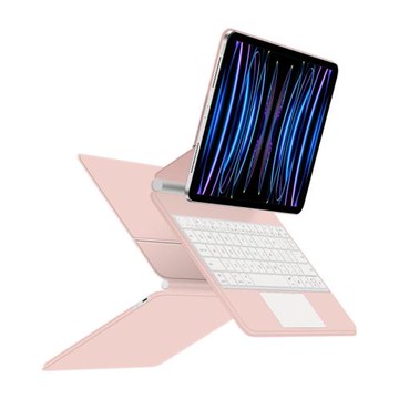 適用平板iPadPro11磁吸懸浮式觸控鍵盤 Air4/5藍牙妙控鍵盤一體式