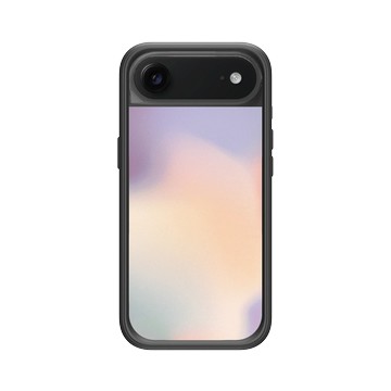iPhone Air Mod NX -邊框背蓋組合 (相機按鈕) 黑 - 石紋與渲染 / Marble & Dreamy Gradient - 輕舞光暈