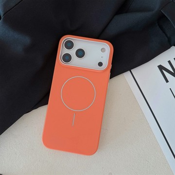 簡約 膚感金屬漆 磁吸 防摔殼 保護殼 適用於 蘋果iPhone 17 16 Pro Max 17Air i17 手機殼