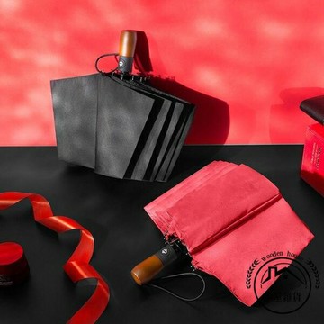 全自動雨傘男折疊雨傘晴雨兩用營自開自收女三折車載防風雨傘晴雨傘【木屋雜貨】