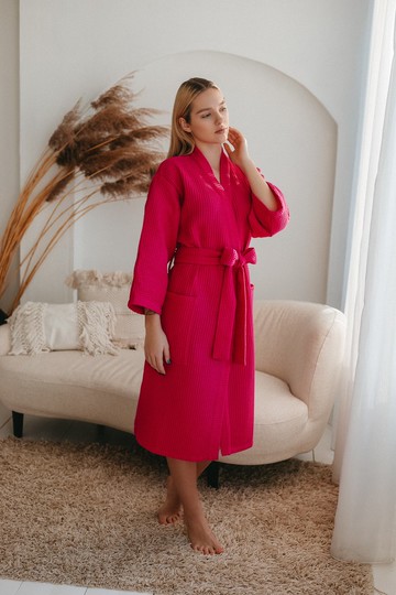 Spa 棉質華夫格浴袍 理想的新娘送禮佳品 NK15