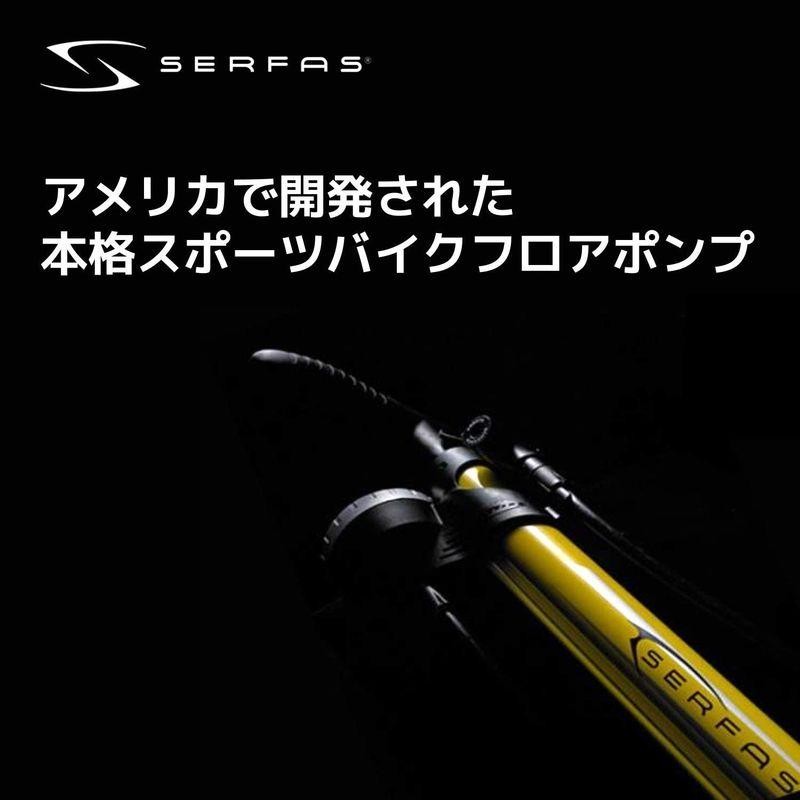 SERFAS(サーファス) 自転車 高圧空気入れ エアフロアポンプ 仏式/米式 