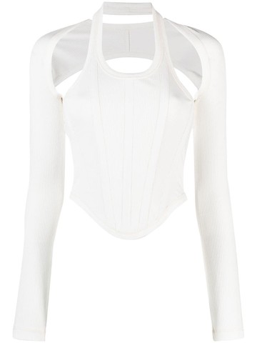 Dion Lee - Modular corset top - women - Organic Cotton/Spandex/Elastane - L - Neutrals