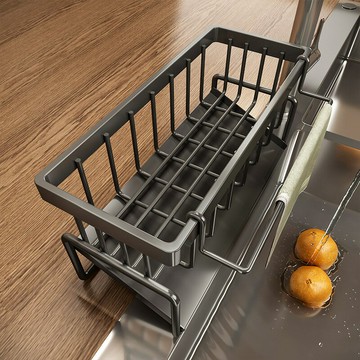 ??快速出貨?? 公司貨 廚房水槽置物架抹布瀝水架水龍頭水池邊多功能洗潔精鋼絲球收納架