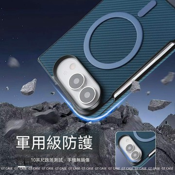 新款闊折疊蘋果18 Fold Ultra 手機殼 磁吸 無線充 凱夫拉紋路 防指紋 商務輕薄 全包防摔 超薄外殼 保護套