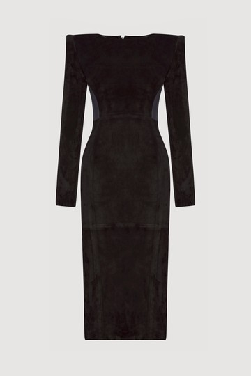 Suede Icon Dress Black