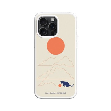 iPhone 15 Pro Max SolidX 白 - ilovedoodle (Lim Heng Swee) - Cat Landscape - Hairball 貓咪貓球