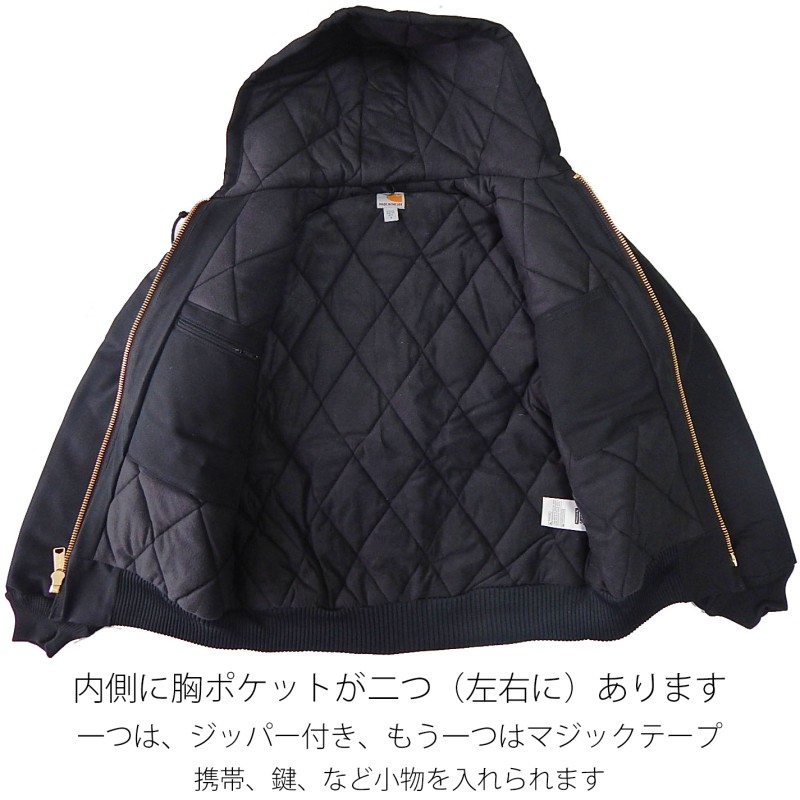 カーハート アクティブジャケット J140 carhartt キルティング裏地付