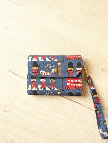 四層短夾錢包-英國軍隊貓 6卡層+掛繩