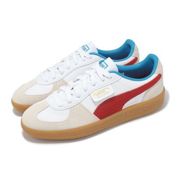 Puma 休閒鞋 Palermo Lth 男鞋 女鞋 白 紅 膠底 麂皮 復古 德訓鞋 39646421