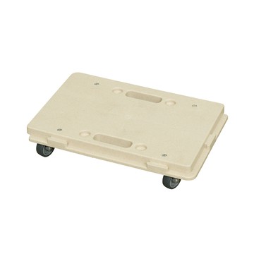 【日本COLLEND】日製置物用滑輪托盤架-多色可選-植纖小麥色